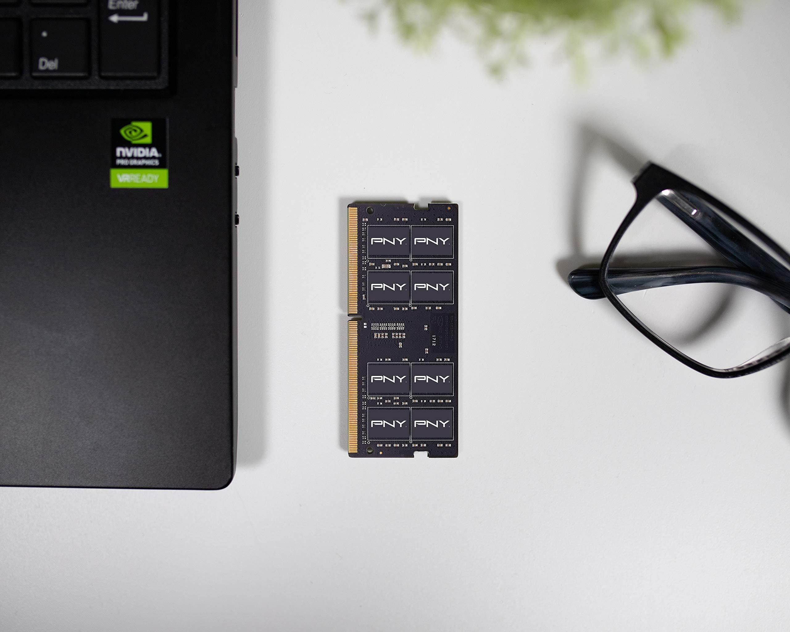 PNY Performance 8GB DDR4 2666 (PC4-21300) CL19 260-Pin SO-DIMM Notebook Memory - MN8GSD42666