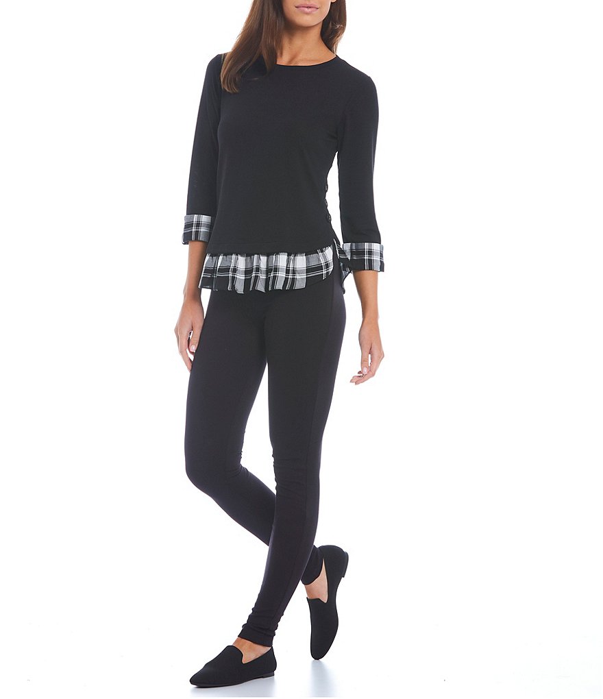 I.N. Studio Pull-On Ponte Skinny Leg Leggings