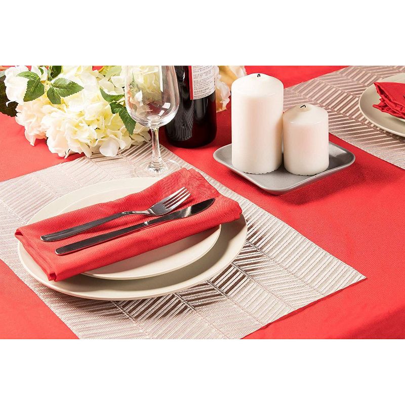 54"x79" Rectangle PVC Water Oil Resistant Plaid Pattern Tablecloths Teal - PiccoCasa