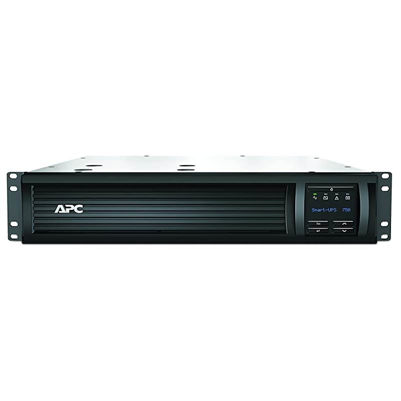 750VA Smart UPS with SmartConnect, SMT750RM2UC Rack Mount UPS Battery Backup, Sinewave, AVR, 120V, Line Interactive Uninterruptible Power Supply Black
