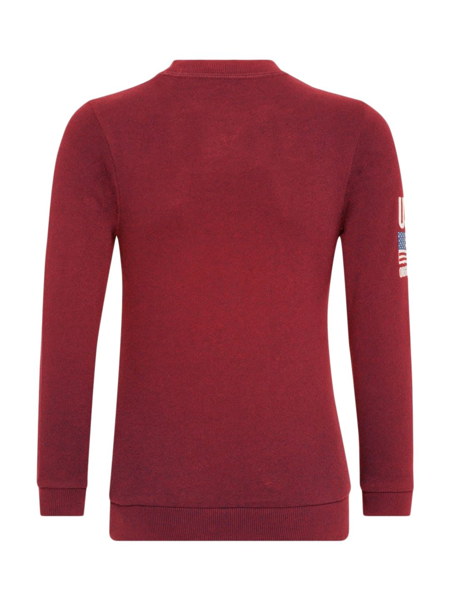 Jockey Kids Red Cotton Printed Sweatshirt