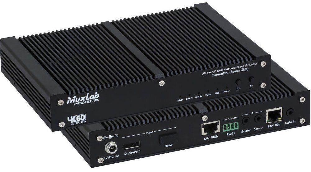 MuxLab 500760-TX-US AV over IP 4K/60 Uncompressed Transmitter, UTP w/2-Yr Warranty