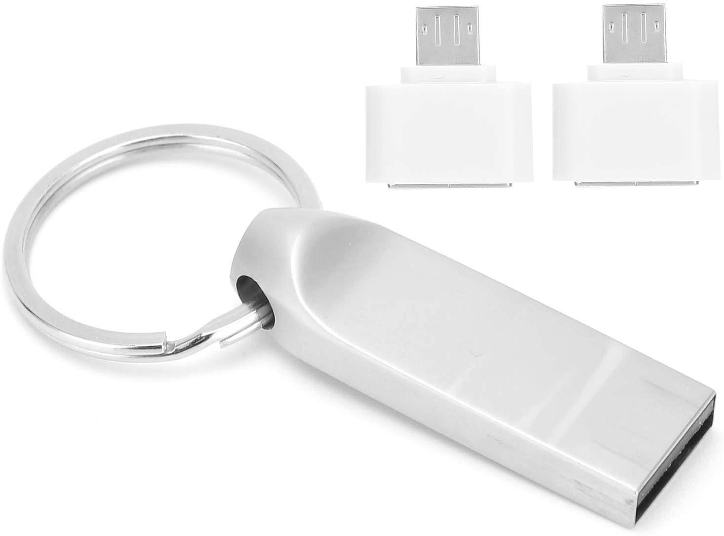 Mothinessto USB2.0 Flash Pen Drive, Hanging Buckle USB Stick Waterproof Jump Drive Support Mobile Phone OTG(8GB)