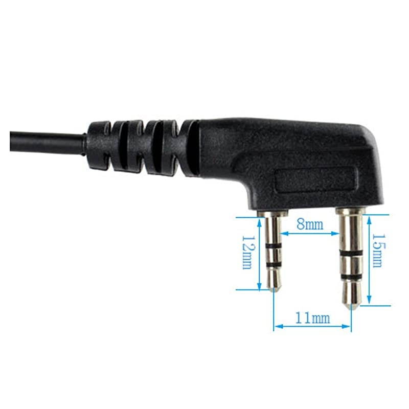 2 Way Radio Speaker Mic Shoulder Mic with 35MM Audio Jack for Baofeng UV5R UV82  H777 RT15 RT22 RT21 RT27 Walkie Talkies 5 Pack