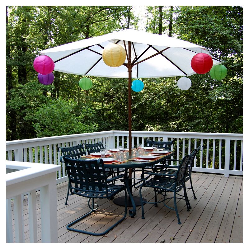 Rite Lite 11.5" Traditional Style LED Battery Powered Hanukkah Menorah - White/Blue