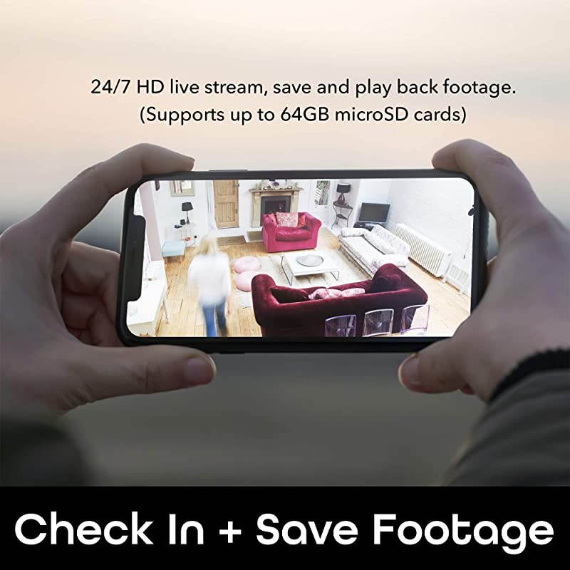 Aware 720p Smart Camera &ndash; Indoor Home Security Camera &ndash; No Hub Required &ndash; Motion Detection Camera &ndash; Smart Camera Works with  Alexa and Google Home, Requires 2.4 GHz Wi-Fi