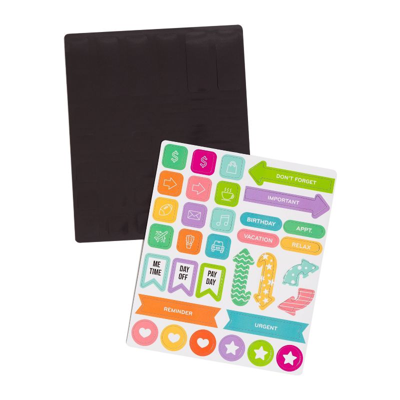 U Brands 68pc Magnetic Color Coding Planner Kit with Dry Erase Markers