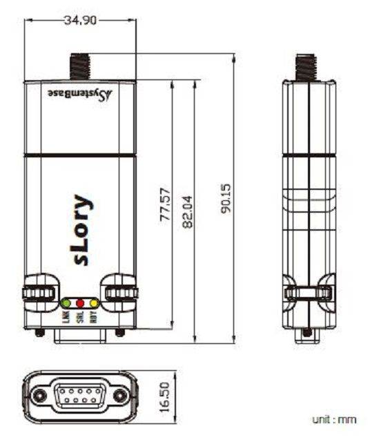 SystemBase - Serial(RS232/RS422/RS485) to LoRa Wireless Converter, Industrial Grade, low-power and mid-to-long-range wireless (sLory)