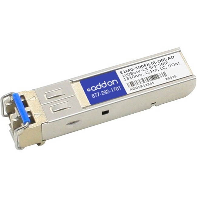 Brocade (Formerly) E1mg-100Fx-Ir-Om Compatible Taa Compliant 100Base-Lx Sfp Transceiver (Smf 1310Nm 15Km Lc Dom)
