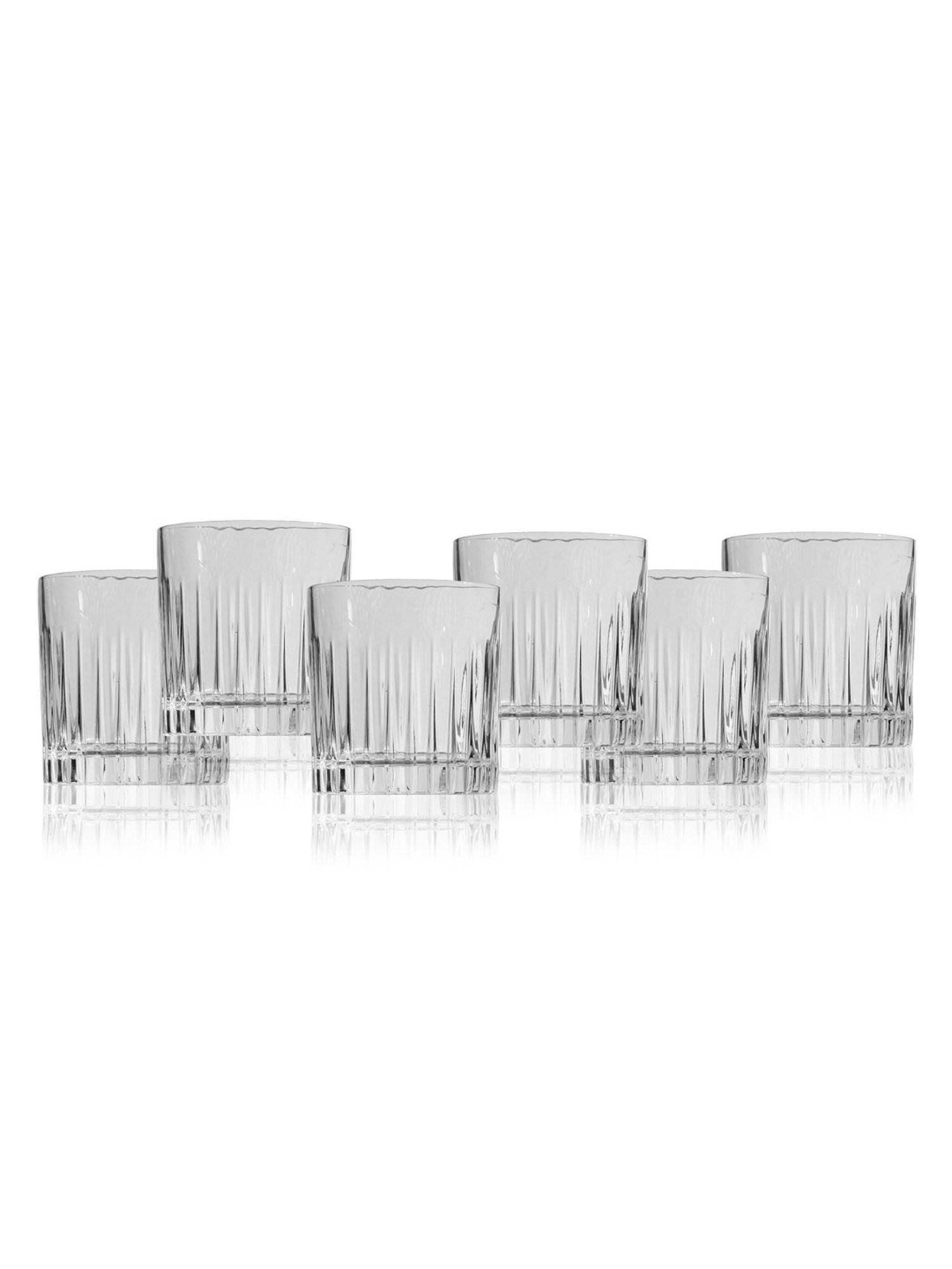 Trovea's Timeless Dof Tumbler Transparent Glass Whisky Glass - Set of 6