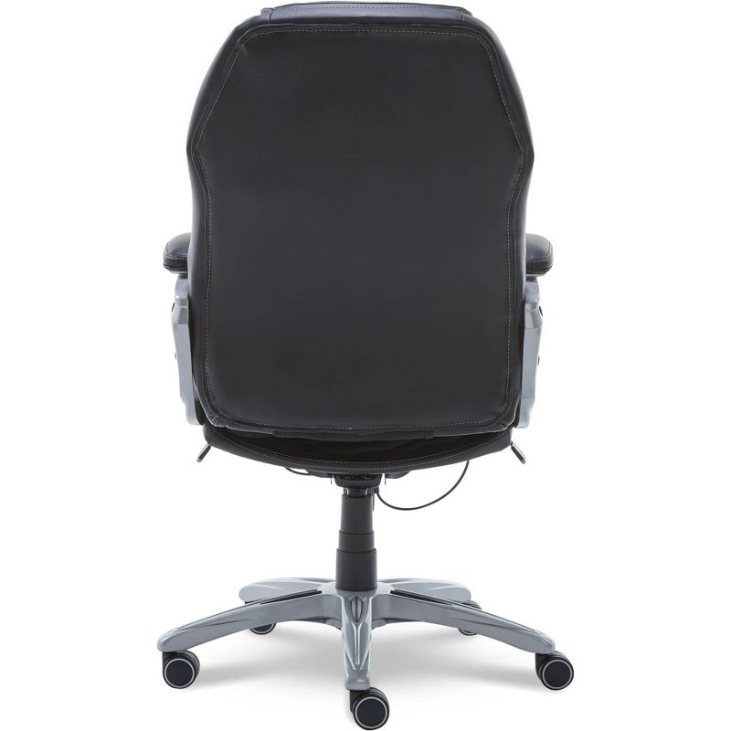 Back N Motion Health & Wellness Executive Chair Black Leather - Serta