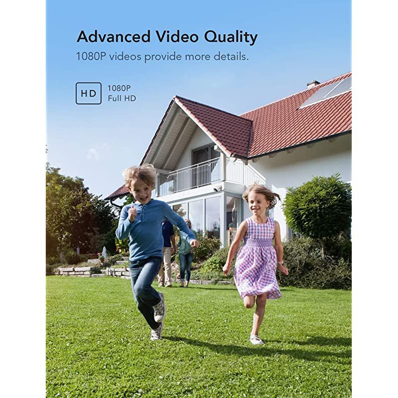 Outdoor Security Camera 1080P Night Vision Surveillance Cameras 24G WiFi IP66 Weatherproof 2Way Audio Motion Detection Activity Alert Deterrent Alarm Works with Alexa