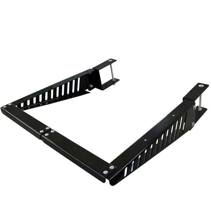 Quick Products QP-BMCSA 200 pound Capacity RV Bumper Mounted Cargo Support Arms with 3 Adjustable Level Mounting Options and Powdered Coated Finish