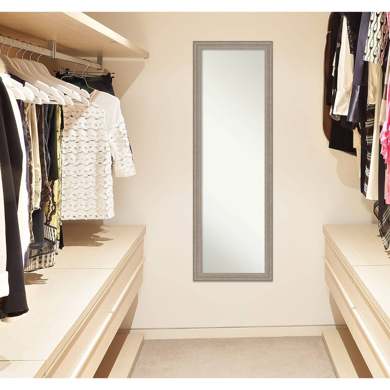 15"x51" White Full Length Over The Door Mirror White - Patton Wall Decor