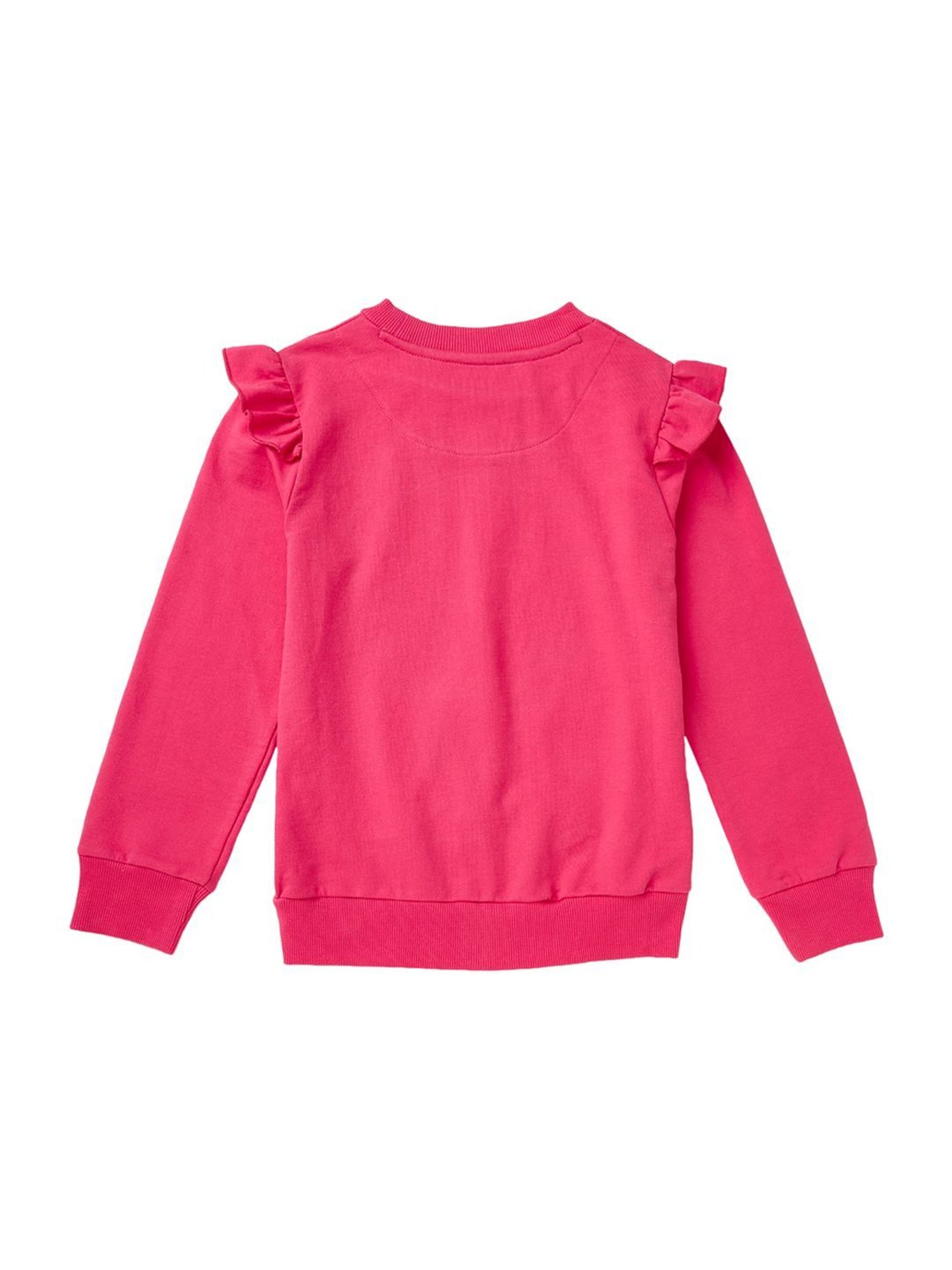 Cub McPaws Kids Pink Cotton Printed Full Sleeves Sweatshirt