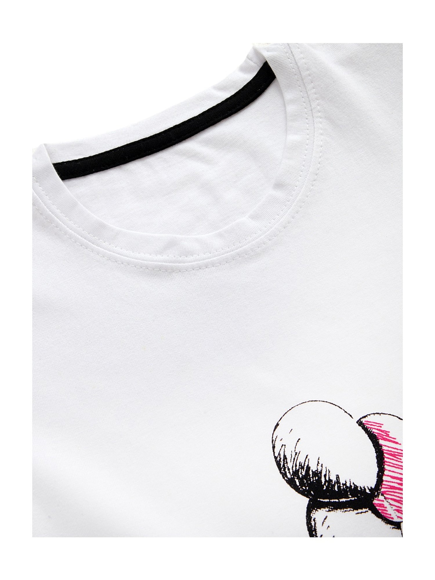 Kids Craft White Cotton Printed T-Shirt & Pants