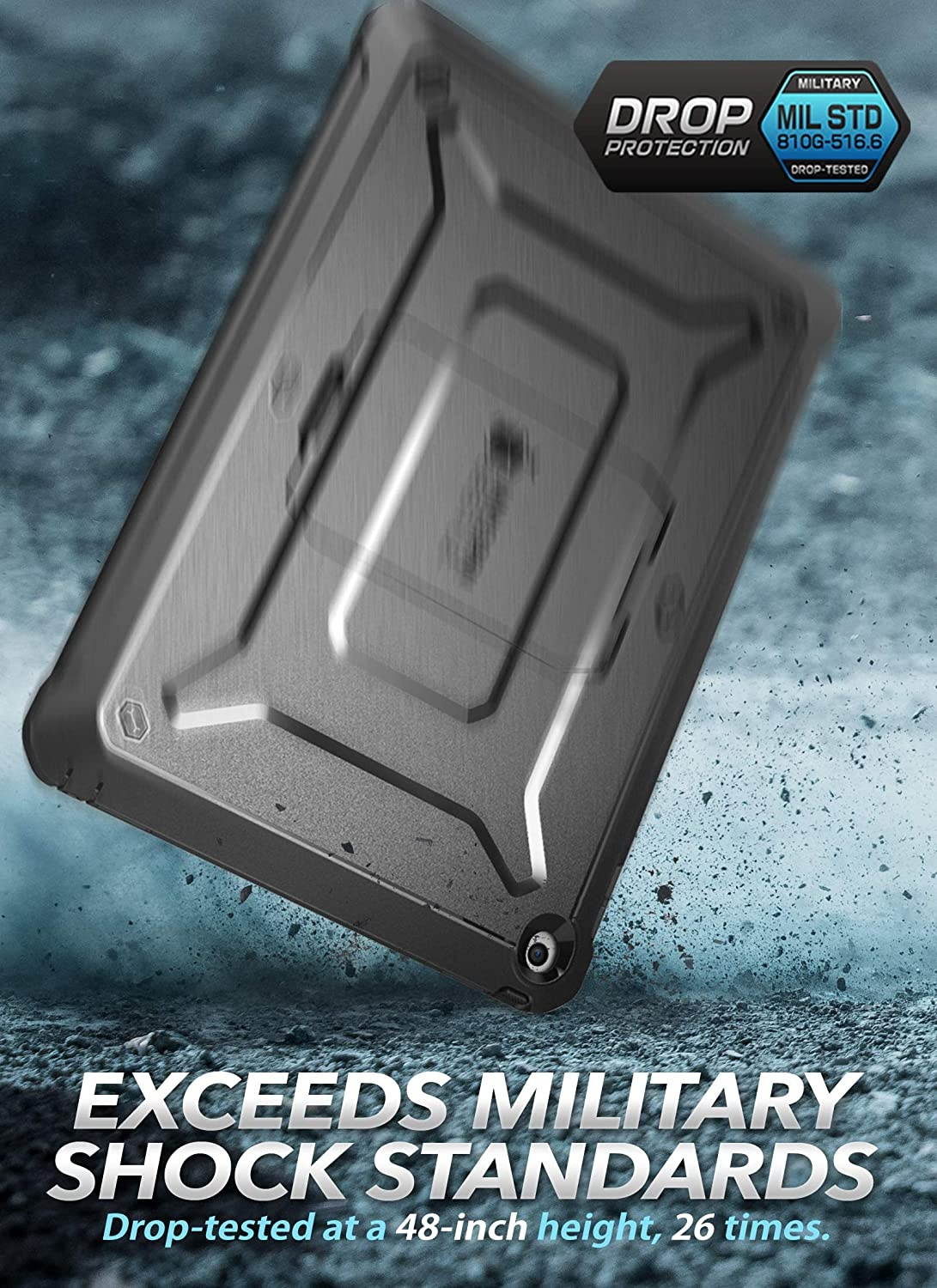 For iPad 10.2 Case 7th Generation (2019 Release) SUPCASE UB PRO Full-body Rugged Cover with Built-in Screen Protector&Kickstand