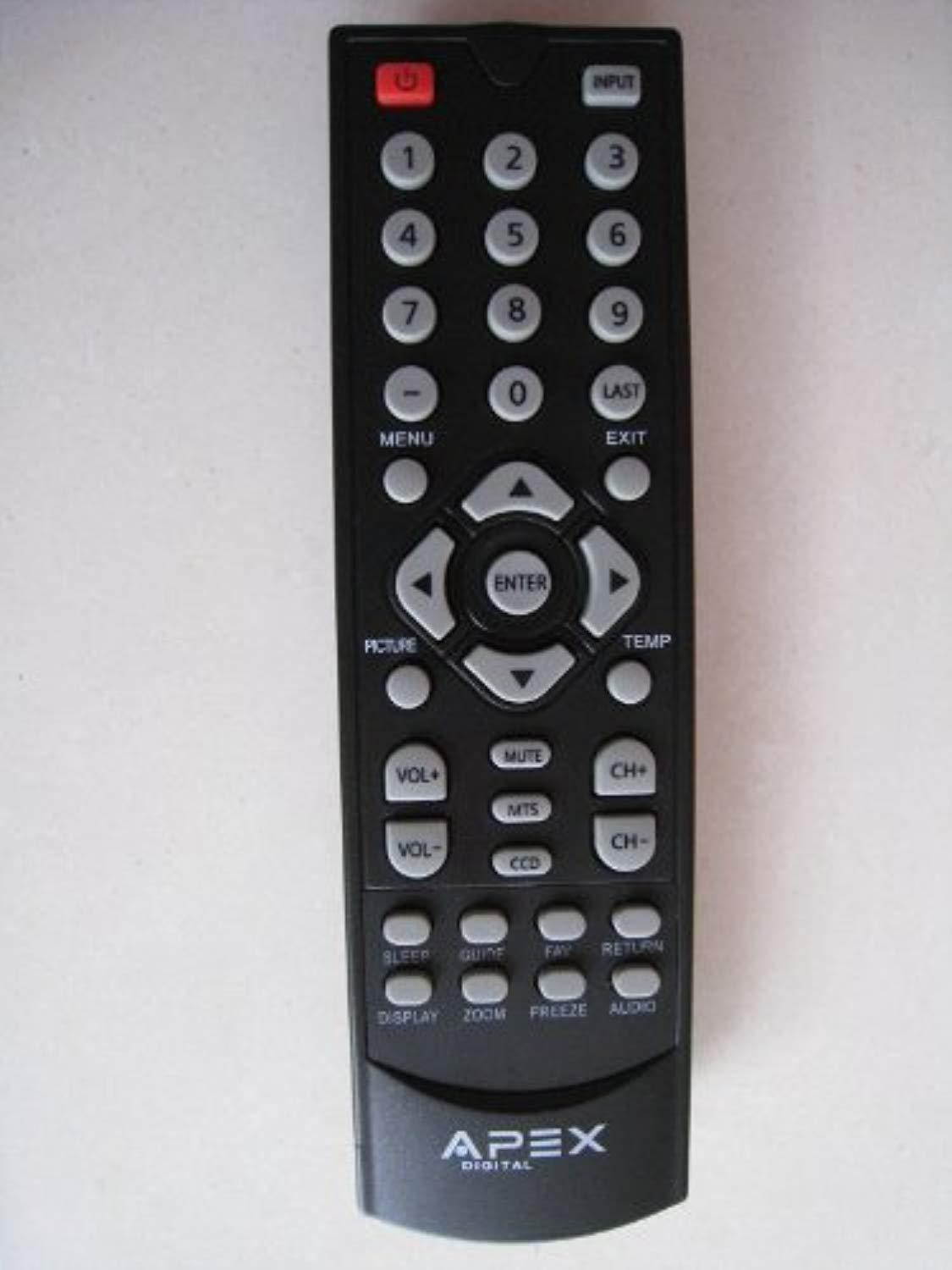 apex remote control for le1912 ld2d8rm le1912d le2412 le2412d le3212d lcd led tv and almost all 2012 2013 2014 32'' inch and be