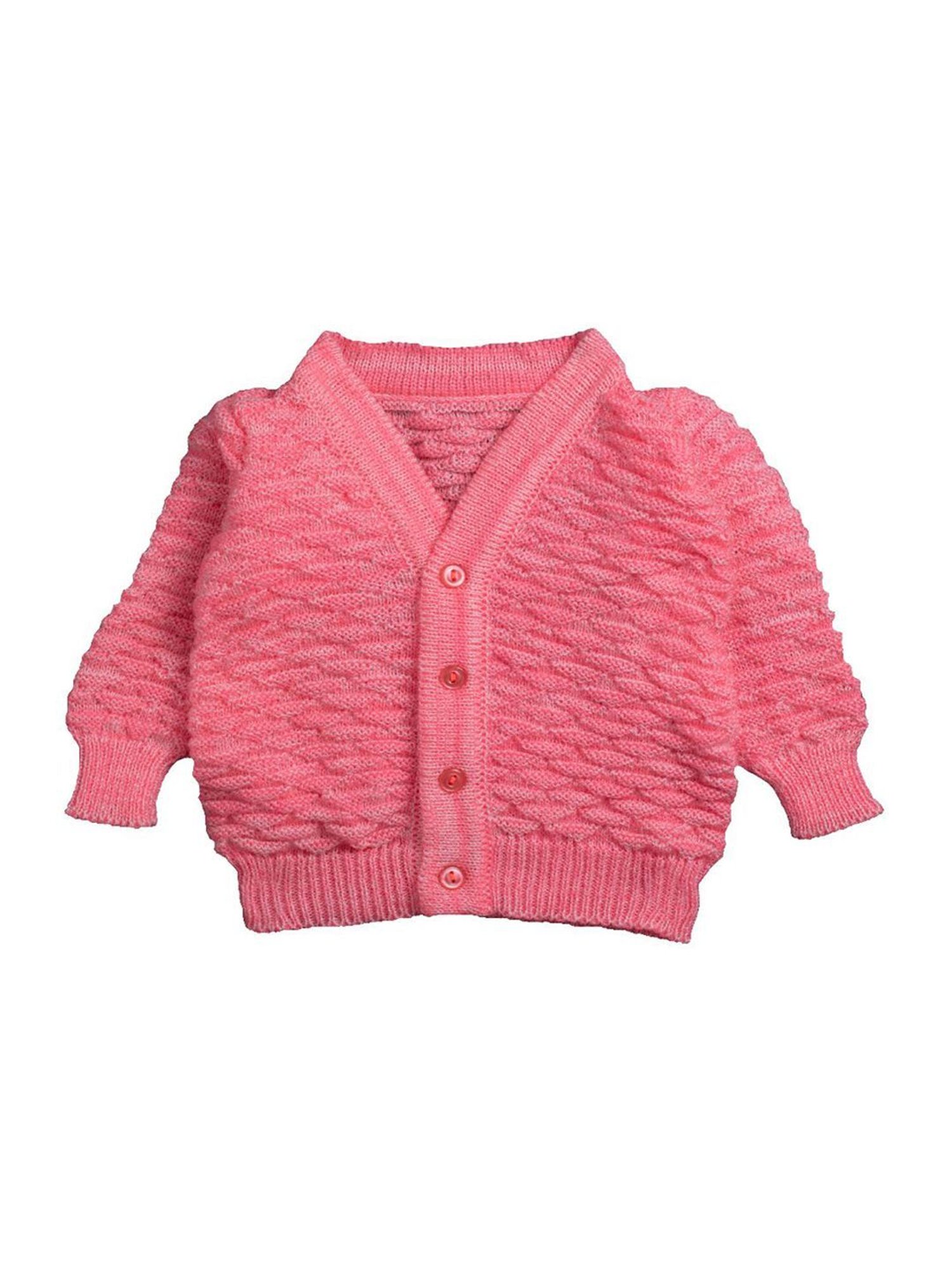 Pantaloons Baby Brown Cotton Printed Full Sleeves Sweater