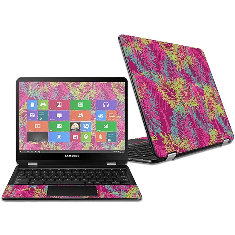 Skin Compatible with Samsung Chromebook Pro 12.3" - Flamboyant Flamingos | Protective, Durable, and Unique Vinyl wrap Cover | Easy to Apply, Remove, and Change Styles | Made in The USA