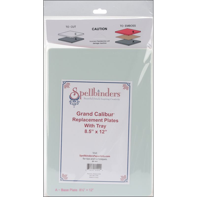 Spellbinders Grand Calibur Replacement Plates-8.5"X12"