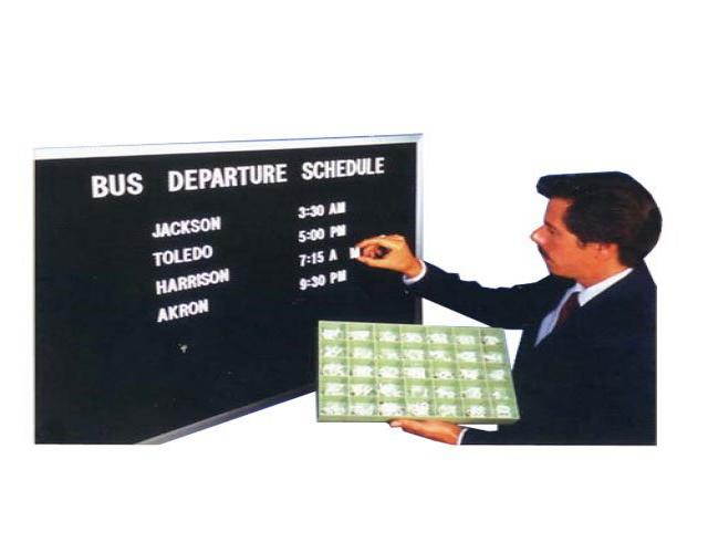 Framed Wall Mounted Letter Board Frame Color: Aluminium, Size: 30" H x 36" W