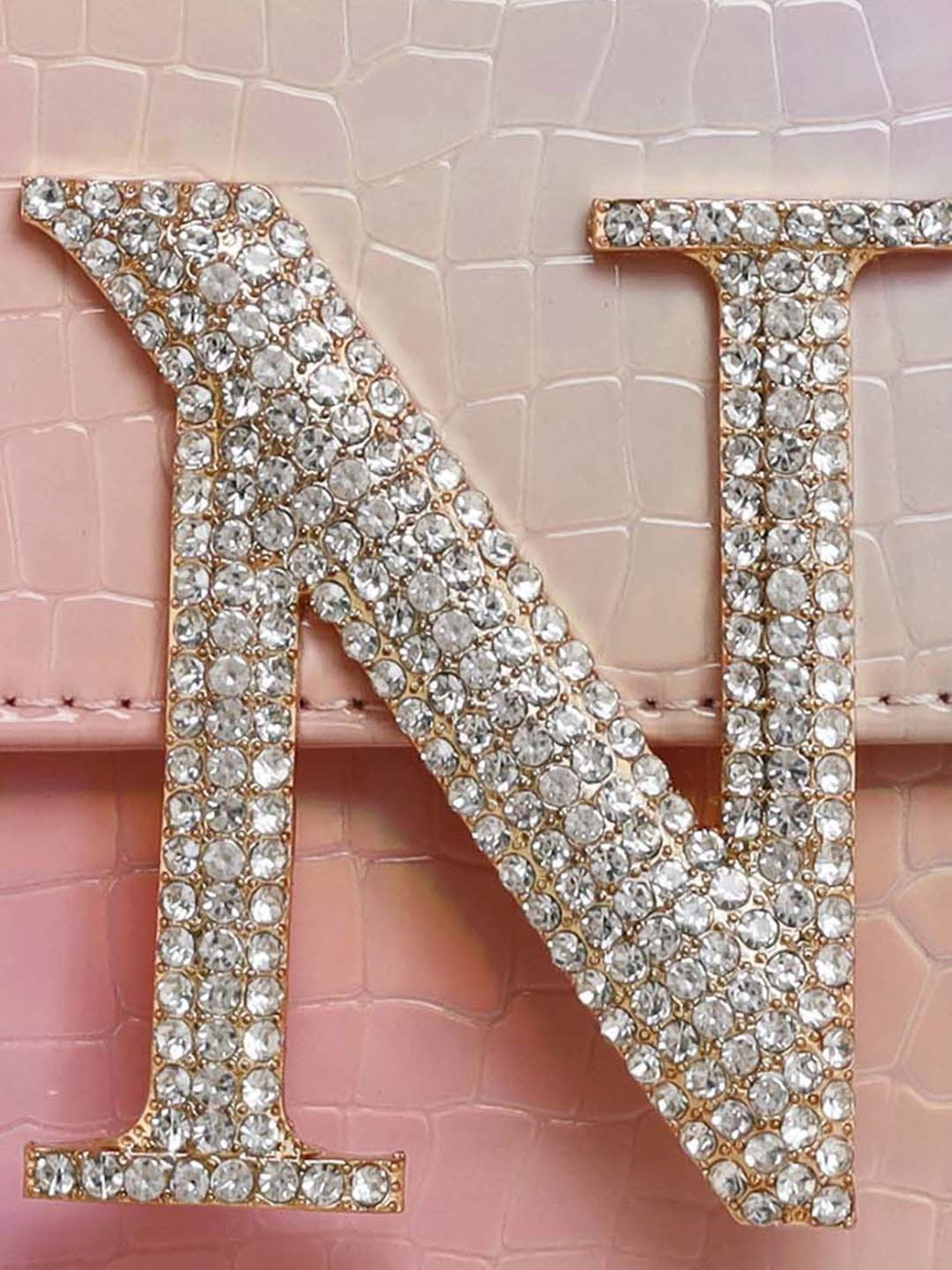 Esbeda Pink Textured Small Sling Handbag