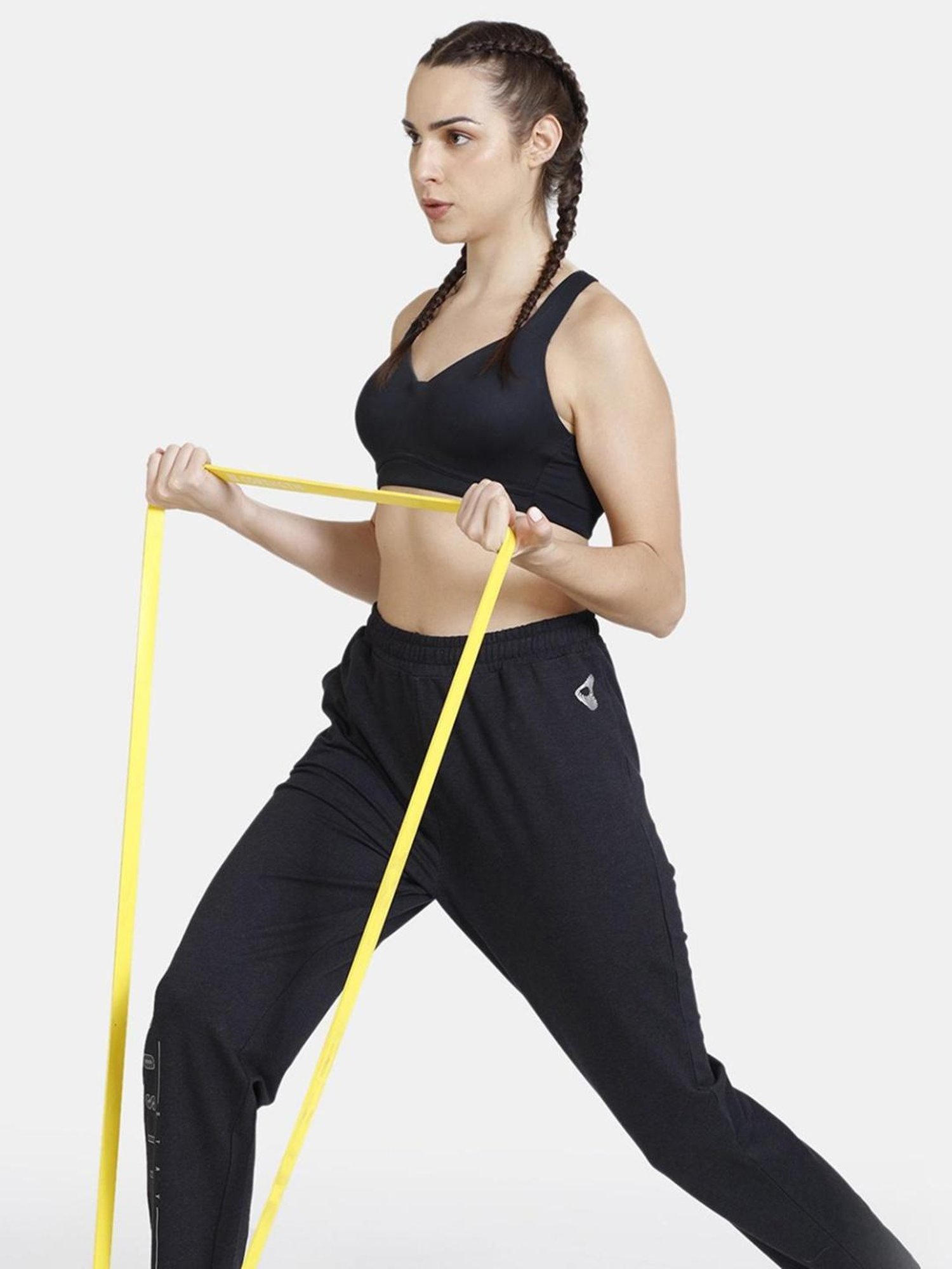 Zelocity by Zivame Black Graphic Print Joggers