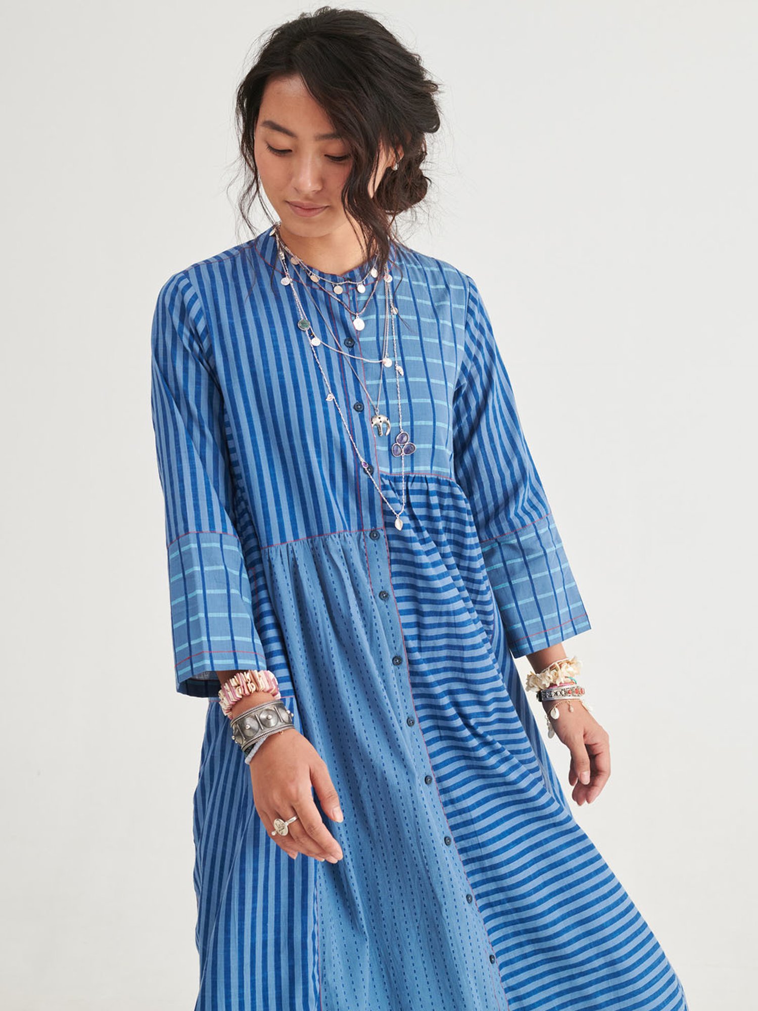 Prakriti Jaipur Indigo Panel Dress