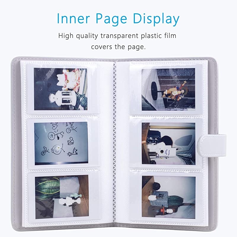 96 Pockets Mini Photo Album for Fujifilm Instax Mini Camera Polaroid Snap Z2300 SocialMatic Instant Cameras amp Zip Instant Printer Magic Silver