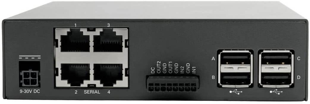 Tripp Lite 4-Port Console Server with Dual GB NIC, 4Gb Flash and 4 USB Ports (B093-004-2E4U)