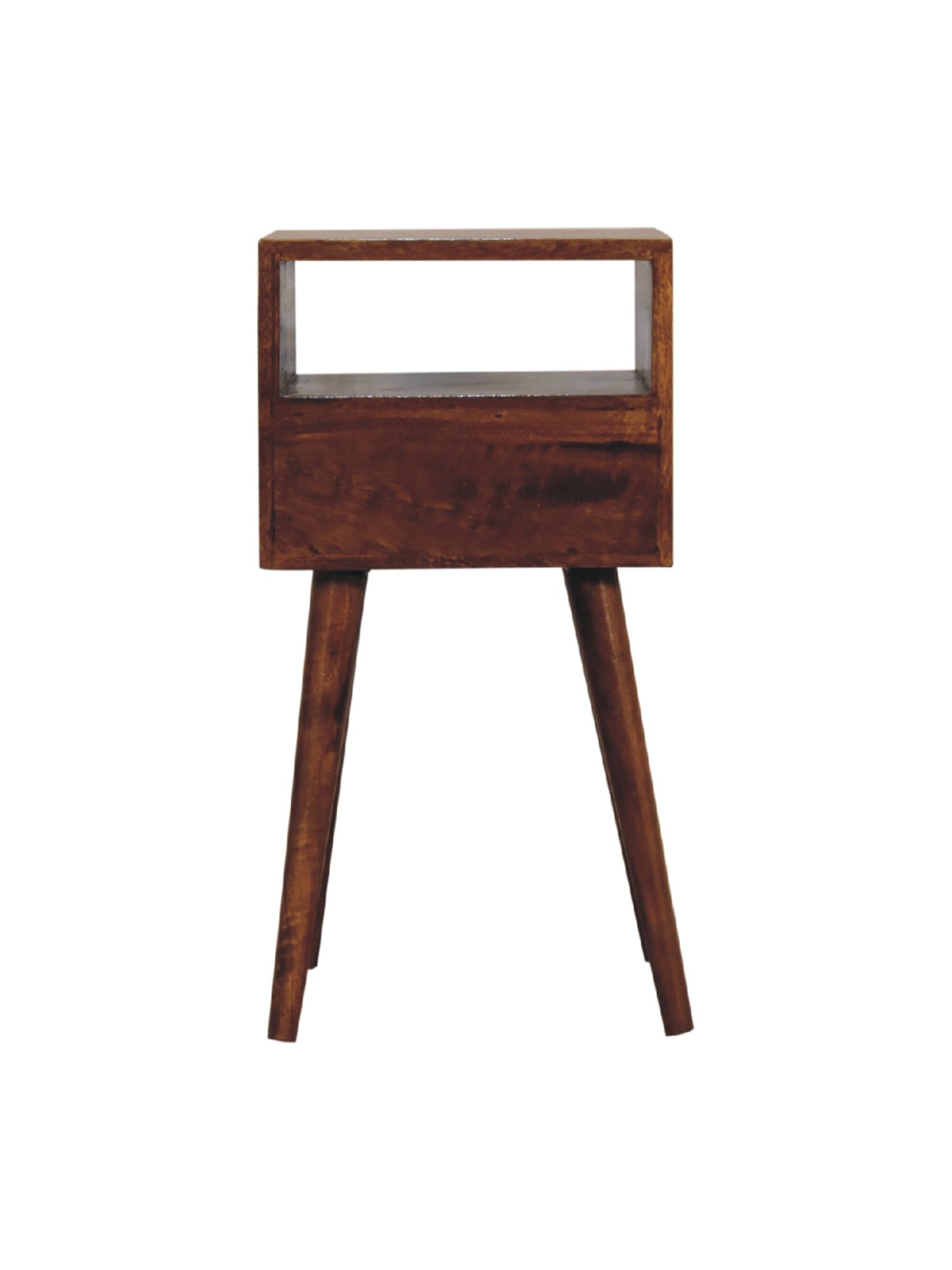 Ikiriya Avina Solid Dark Brown Wood End Table