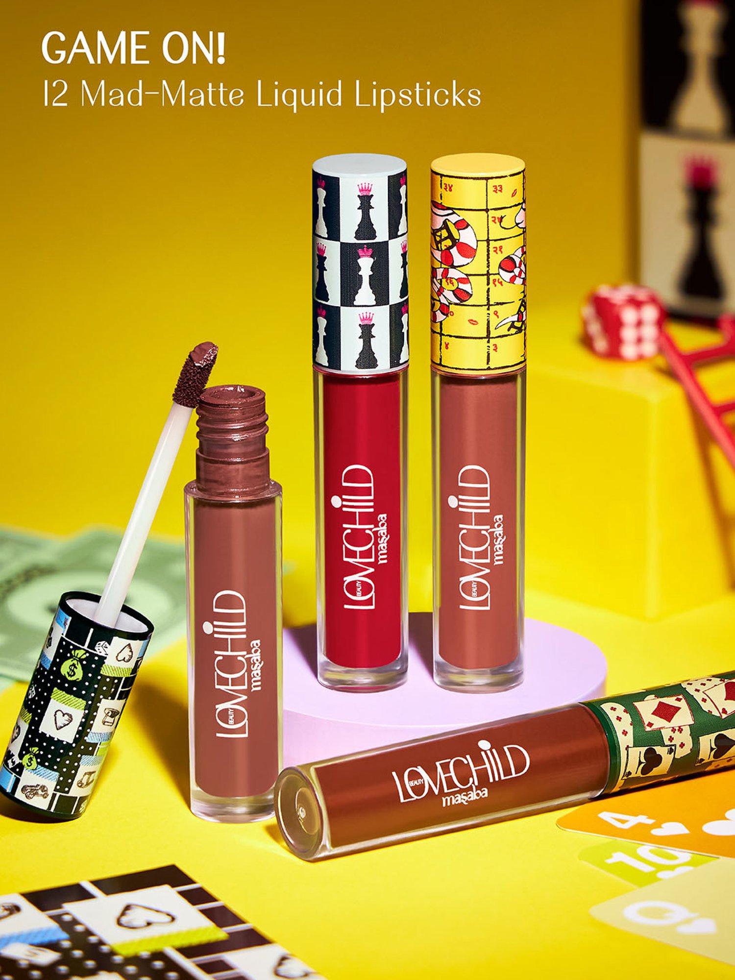 LoveChild Masaba Game On! Mad-Matte Liquid Lipstick Rani - 5 ml