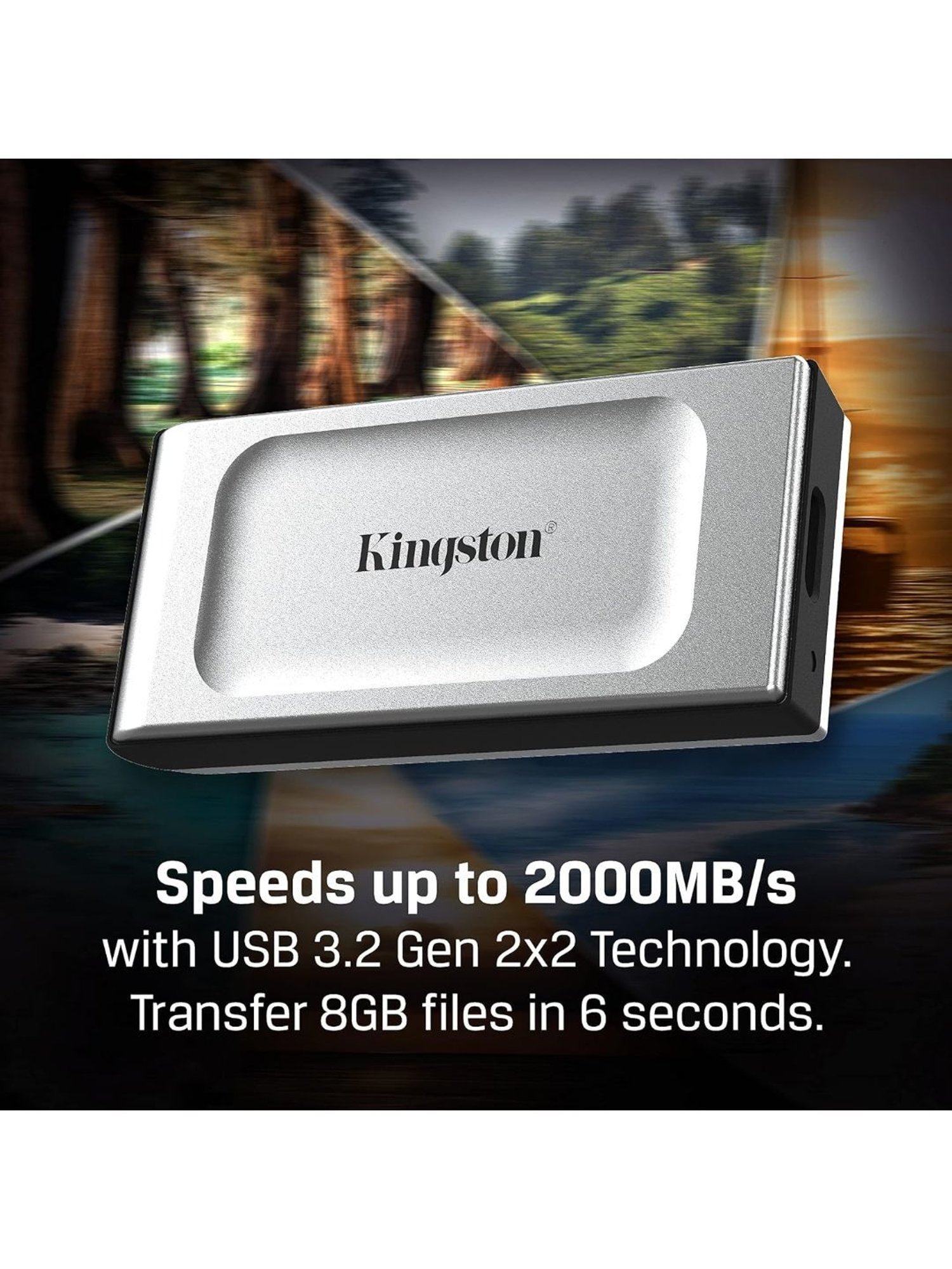 Crucial X6 Portable USB 3.2 1TB External SSD (CT1000X6SSD9, Black)