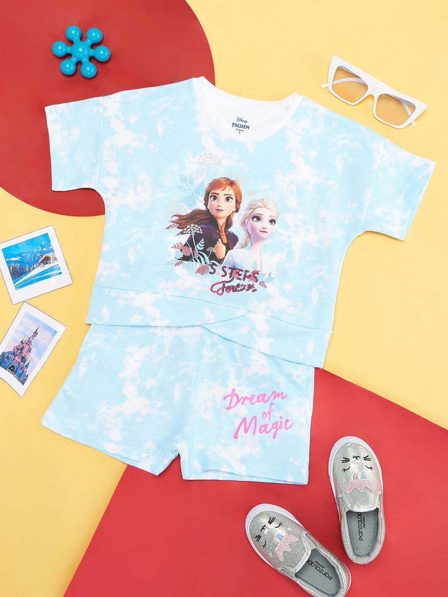 Akkriti by Pantaloons Kids Red & Cream Embroidered Kurta Set