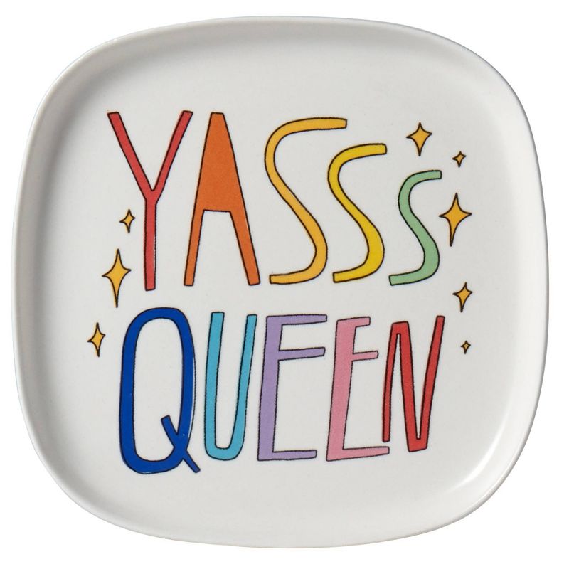Queer Eye 6" 2pk Stoneware Queen Appetizer Plates