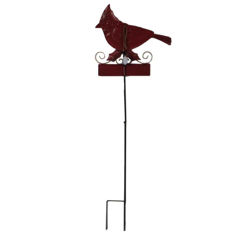 Christmas 24.0" Merry Christmas Cardinal Yard Decor Landscape Stake Christmas  -  Freestanding Signs