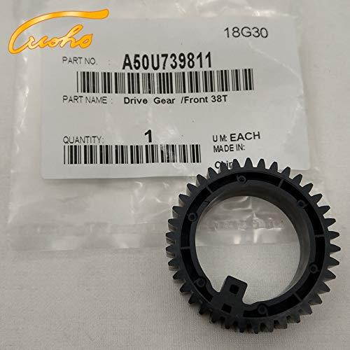 Printer Parts Origina Yoton C1060 Fuser Drive Gear 38T for K0nica Minolta Yoton C1070 C1060 C2060 C2070 Printer Part A50U739811 A50U725001 - (Color: A50U739811 Black)
