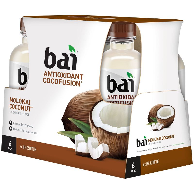 Bai Molokai Coconut Antioxidant Water - 6pk/18 fl oz Bottles