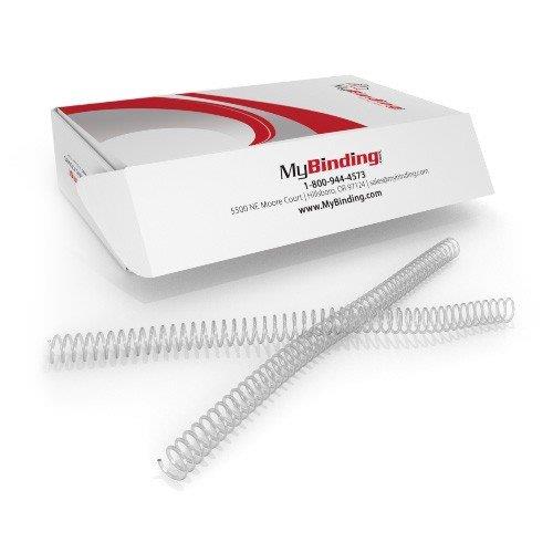 Clear 4:1 Pitch Spiral Binding Coil - 100pk (17 mm - 142 Sheets)