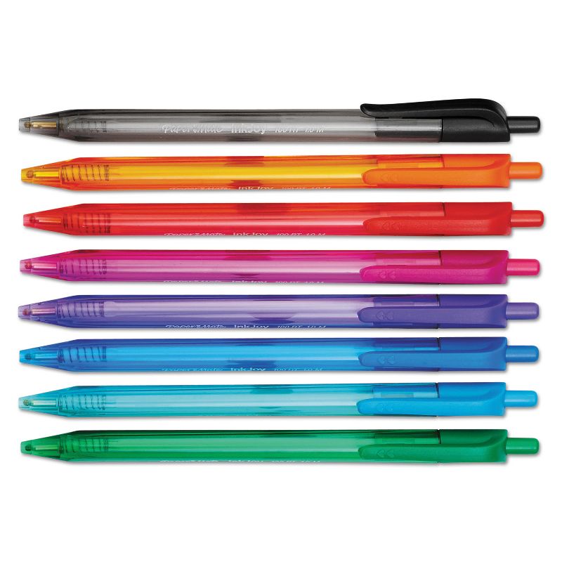 Paper Mate InkJoy 100 RT Retractable Ballpoint Pen 1mm Assorted 8/Pack 1945935