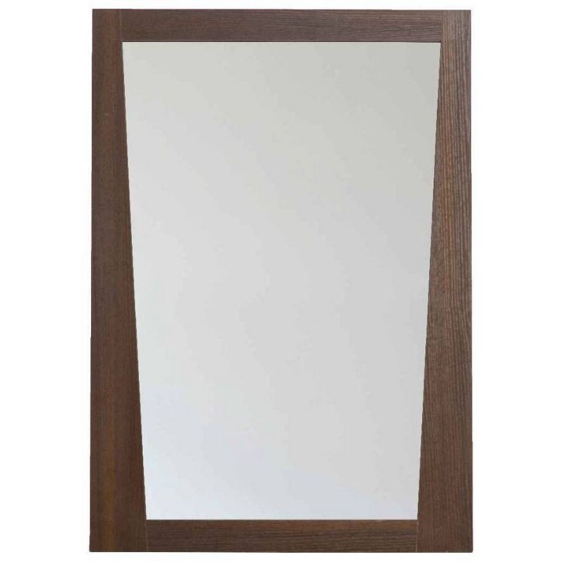 23.5" Modern Plywood Melamine Mirror Dark Brown - American Imaginations
