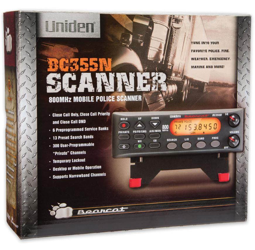 Uniden BC355N Public Safety Scanner with 300 Channel Base/ Monitor