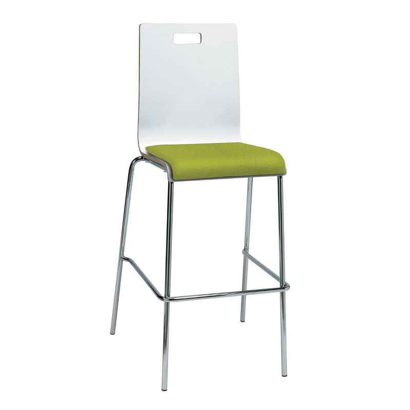 Jive Barstool Avocado Fabric Seat White - KFI
