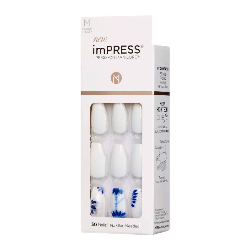 Kiss imPRESS Press-On Manicure False Nails - Tye Dye - 30ct