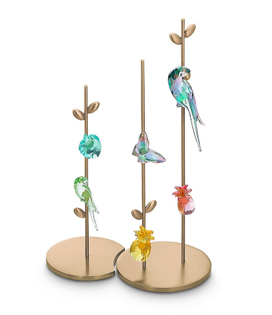 Swarovski Jungle Beats Parrot Magnet, Green, Small