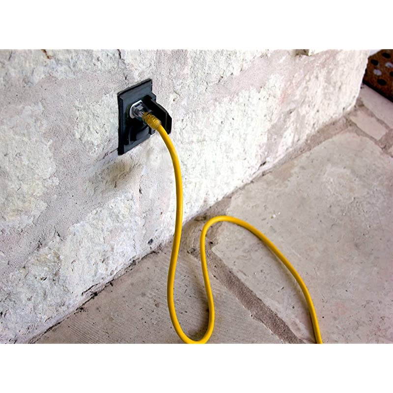 15ft 123 Heavy Duty 3Outlet Lighted SJTW IndoorOutdoor Extension Cord by Yellow 15 12Gauge Grounded 15Amp ThreeProng PowerCord 15 foot 12Awg