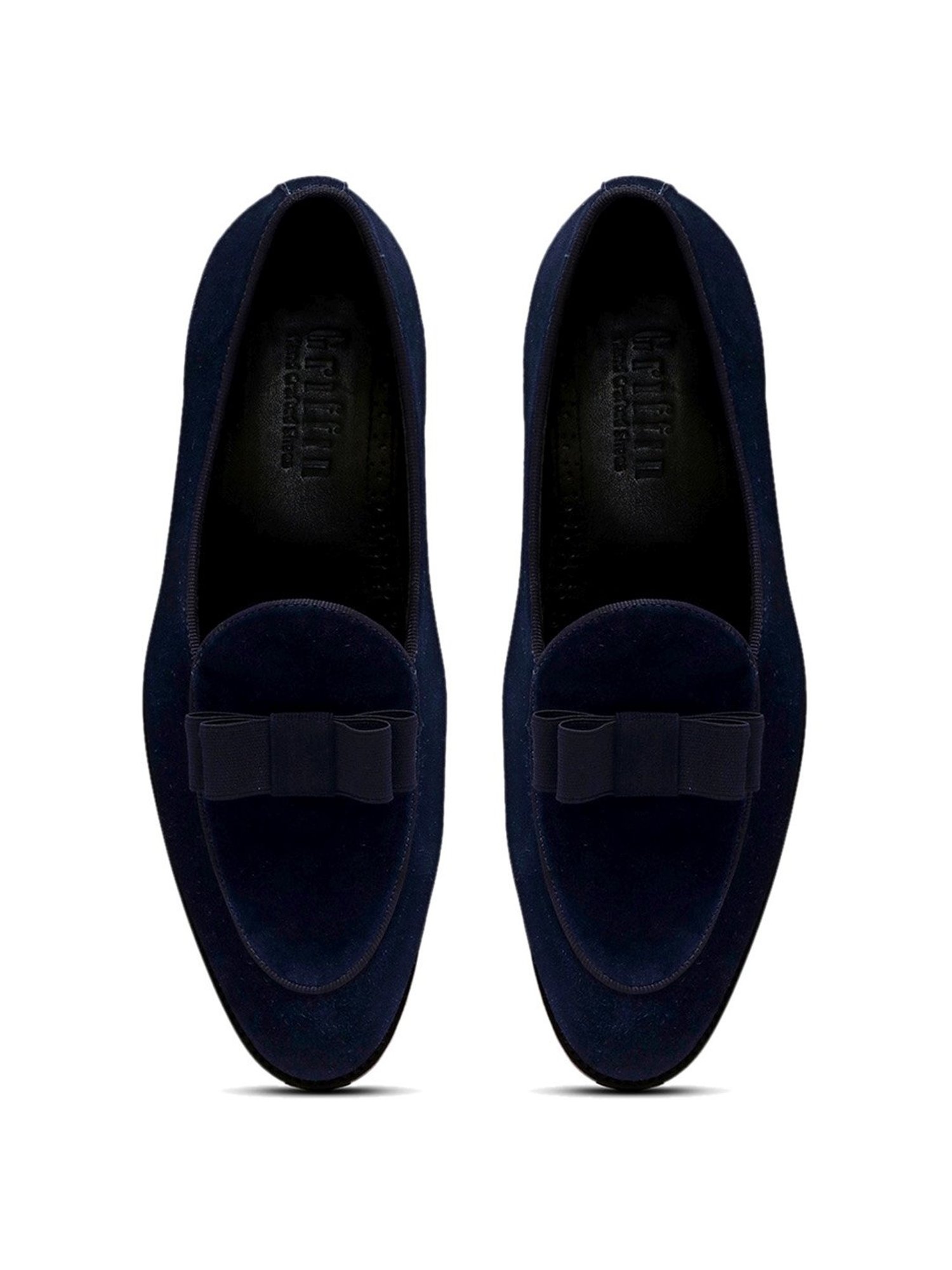 Griffin Men's TANGERINE INCRESPO BELGIAN Navy Casual Loafers