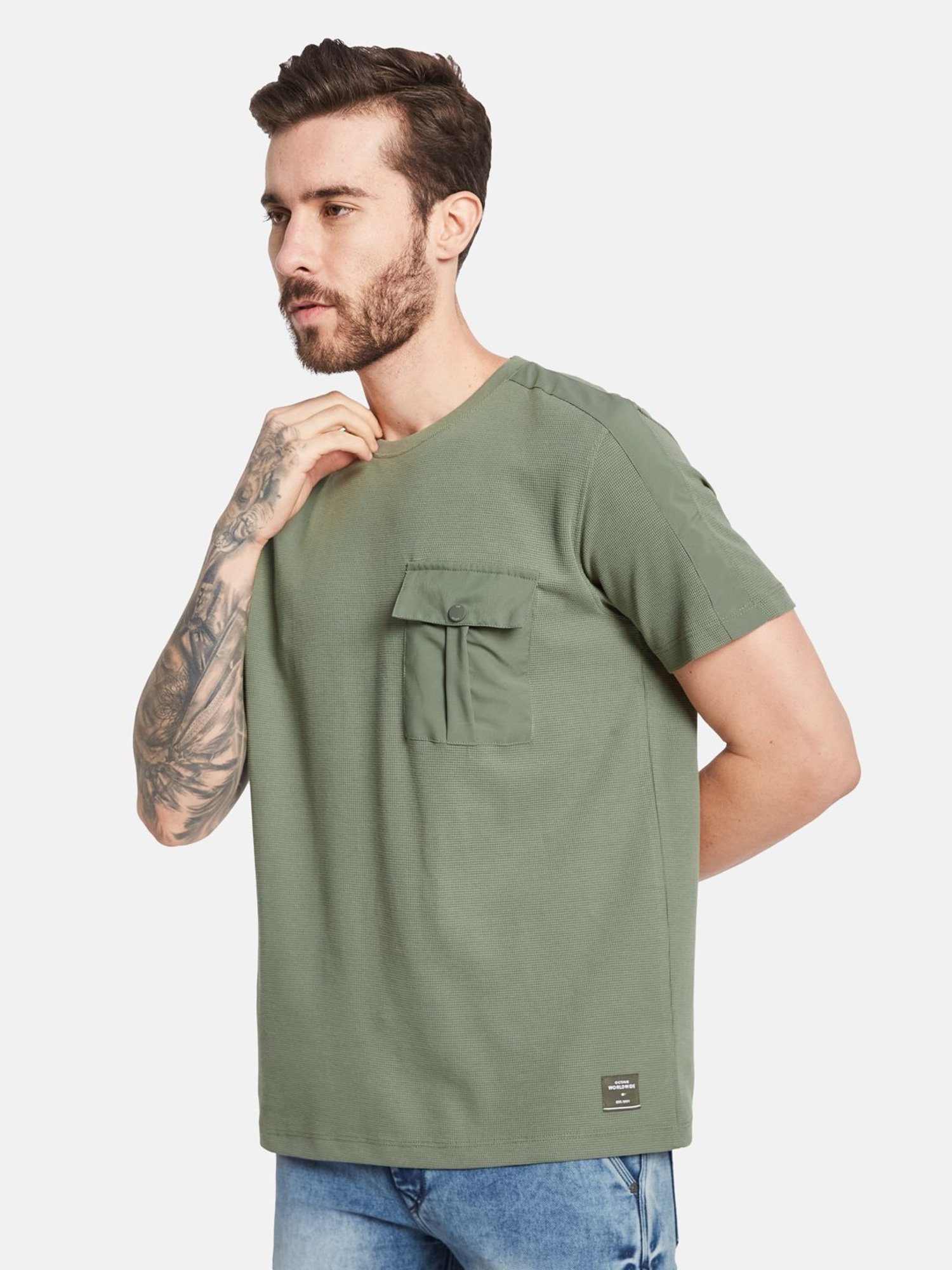 Octave Olive Regular Fit T-Shirt