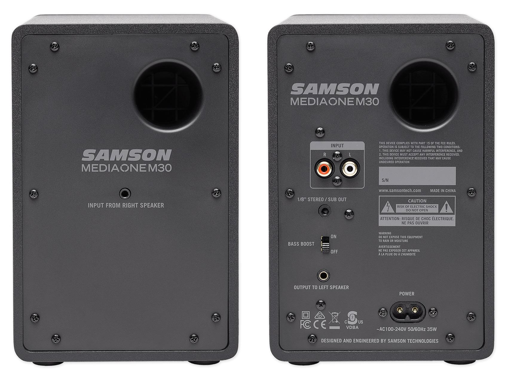 Samson MediaOne M30 Powered Studio Monitors (Pair)